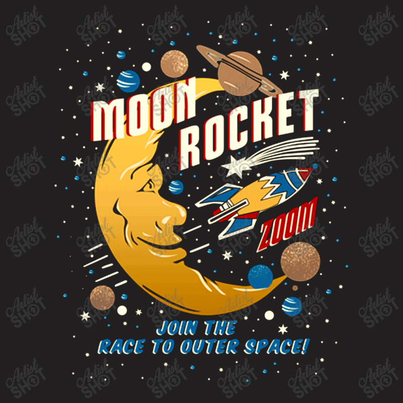 Moon Rocket Vintage T-shirt | Artistshot