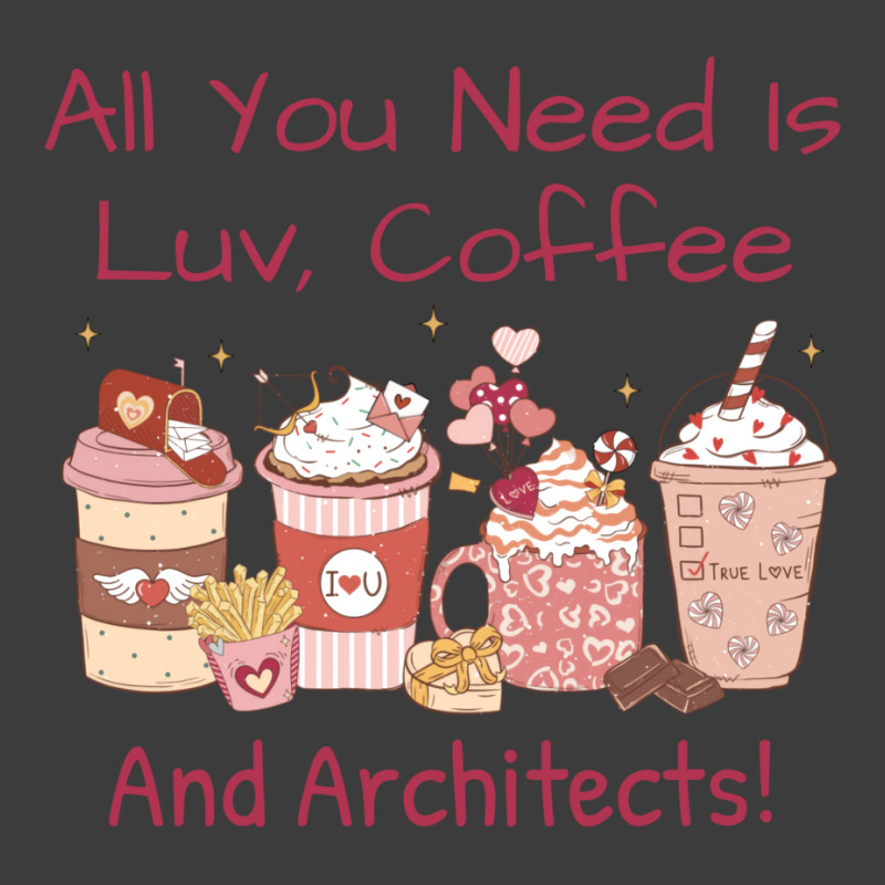 Architect Coffee Valentines Day Theme Hearts And More Stars Men's Polo Shirt | Artistshot