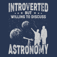 Introverted But Willing To Discuss Astronomy Blue Ladies Denim Jacket | Artistshot