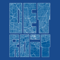 Detroit Michigan Usa Map Typography Blueprint Tank Top | Artistshot