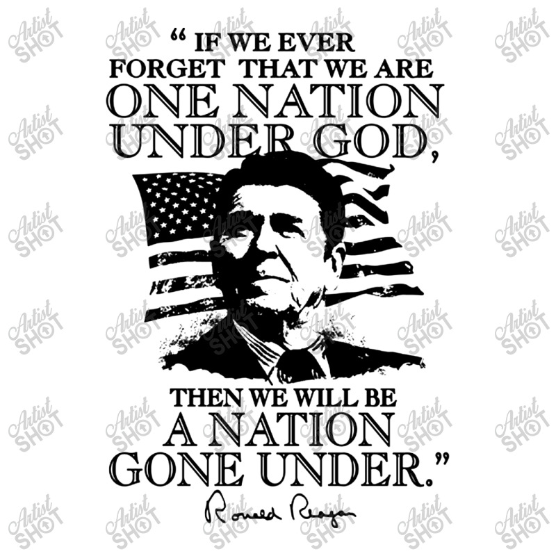 One Nation Under God Reagan Sticker | Artistshot