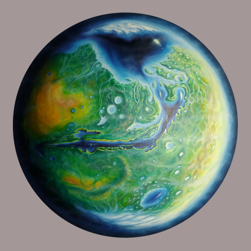 Green Terraformed Mars Oil Painting Yellow Vintage Short | Artistshot