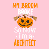 My Broom Broke So Now Im A Architect Architect Halloween Gift Girl Portrait Canvas Print | Artistshot