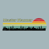 Master Planner Retro Sunset Skyline Design Unisex Sherpa-lined Denim Jacket | Artistshot