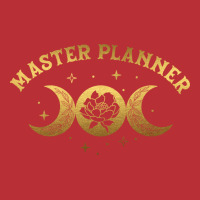 Master Planner Boho Moon Wild Rose Golden Design T-shirt | Artistshot