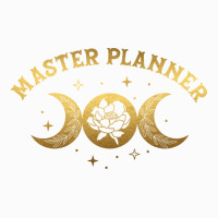 Master Planner Boho Moon Wild Rose Golden Design Coffee Mug | Artistshot