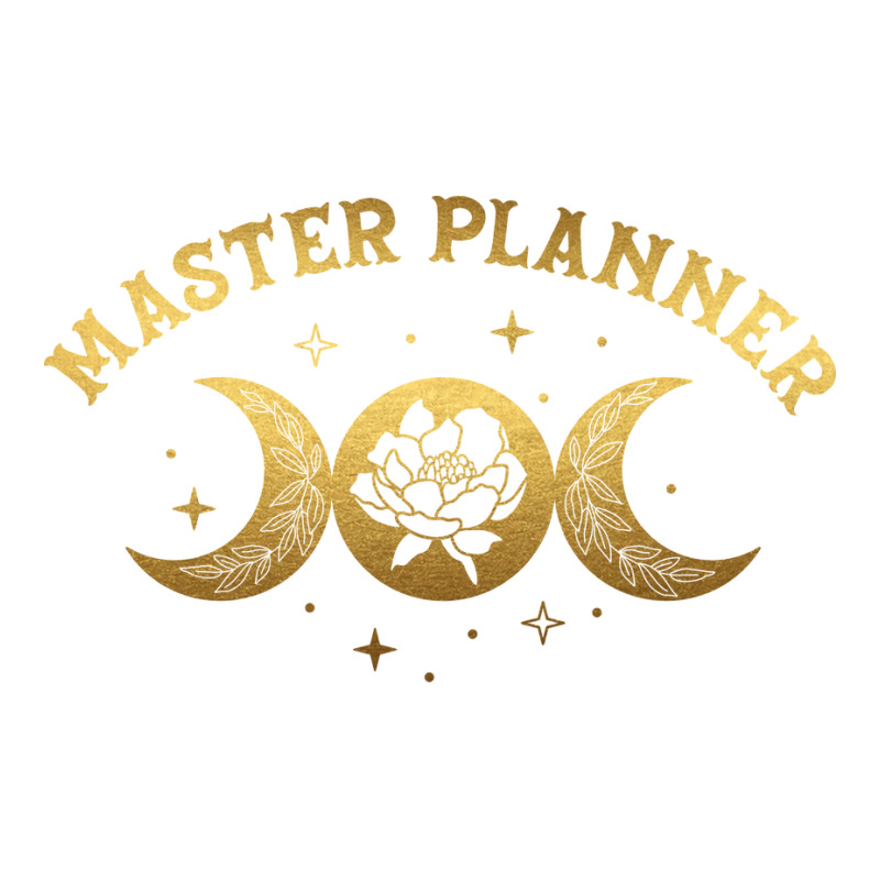 Master Planner Boho Moon Wild Rose Golden Design Stainless Steel Water Bottle | Artistshot