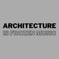 Architecture Is Frozen Music Architecture Quote Blue T-shirt | Artistshot