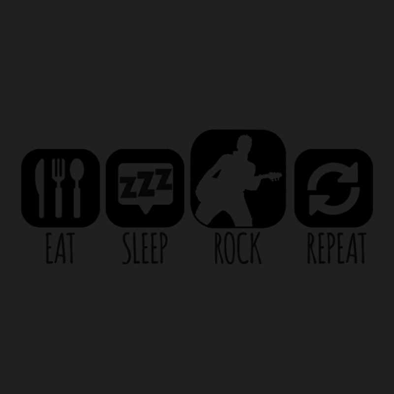 Eat Sleep Rock Repeat Guitarist Mantra Ladies Polo Shirt by CHARLOTTELYNNTAYLOR | Artistshot