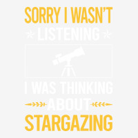 Sorry I Was Not Listening Stargazing Stargaze 70s Scorecard Crop Tee | Artistshot