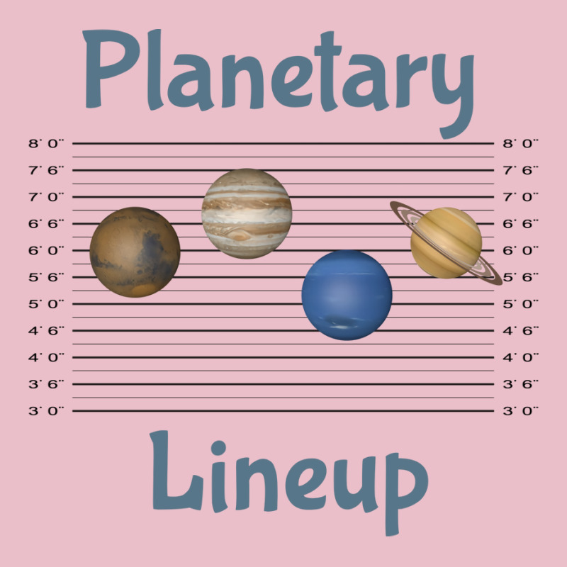 Planetary Lineup Mugshot Blue Adjustable Cap | Artistshot