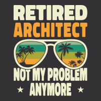 Retired Men Retired Architect Not My Problem Yellow Vintage Hoodie | Artistshot