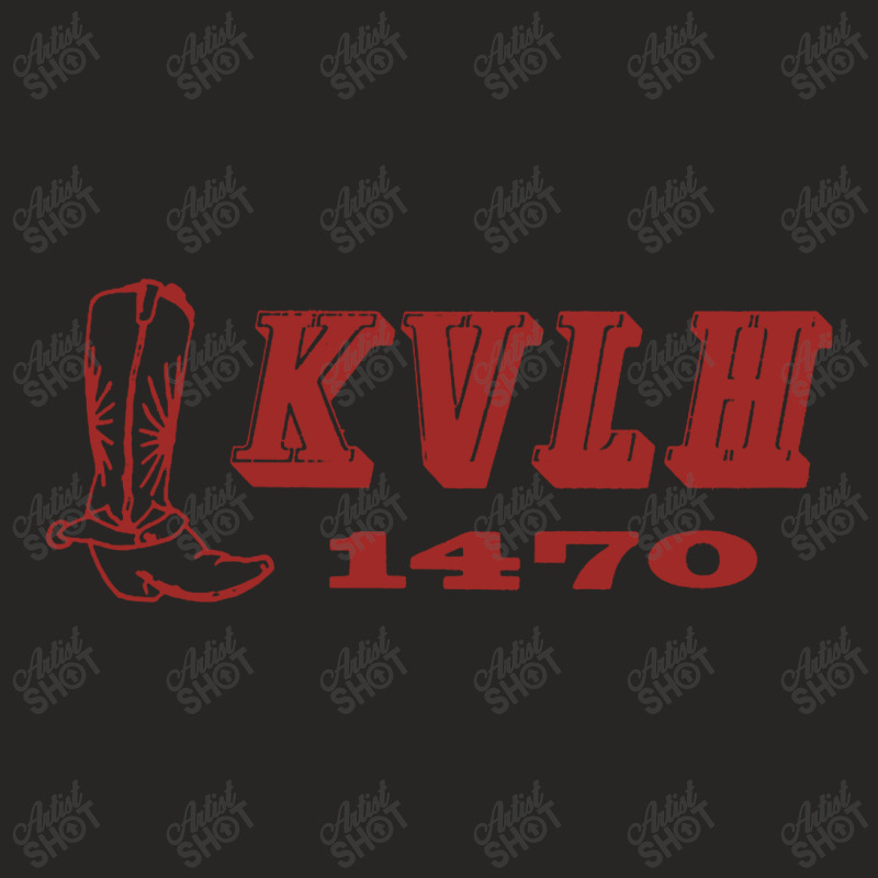 1470 Am Kvlh Oklahoma Country Radio Station Ladies Fitted T-Shirt by rayangid | Artistshot