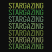 Green Text Stargazing Stargaze Summer Crop Top | Artistshot