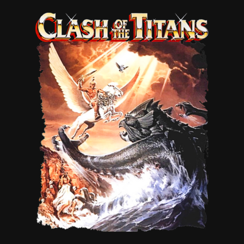 Clash Of The Titans (transparent) Portrait Canvas Print | Artistshot