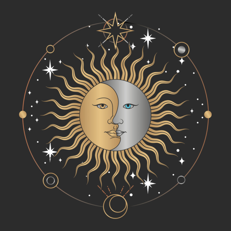 Boho Aesthetic Celestial Bodies Sun Moon Astronomy 70s Exclusive T-shirt | Artistshot