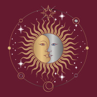 Boho Aesthetic Celestial Bodies Sun Moon Astronomy 70s Classic T-shirt | Artistshot