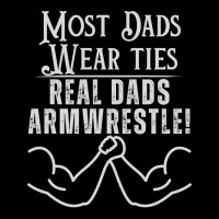 Most Dads Wear Ties Real Dads Armwrestle Red Men's 3/4 Sleeve Pajama Set | Artistshot