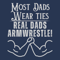 Most Dads Wear Ties Real Dads Armwrestle Red Men Denim Jacket | Artistshot