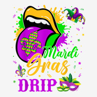 Mardi Gras Dripping Lips Funny Mardi Gras Drip Colors T Shirt Adjustable Cap | Artistshot