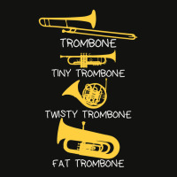 Funny Types Of Trombones Scorecard Crop Tee | Artistshot