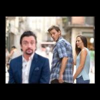 Distracted Boyfriend Meme But It's Richard Hammond Cropped Hoodie | Artistshot