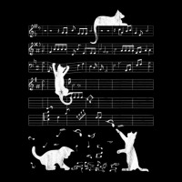 Cute Cat Distressed Music Notes Kitty Piano Musician Men's Long Sleeve Pajama Set | Artistshot