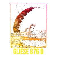 Gliese 876 D Exoplanet Planet Blue Sticker | Artistshot