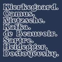 Kierkegaard Camus Nietzsche Kafka De Beauvoir Sartre Heidegger Dostoye Men Denim Jacket | Artistshot