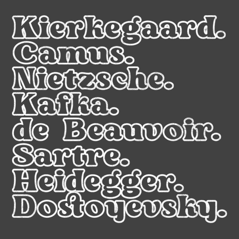 Kierkegaard Camus Nietzsche Kafka De Beauvoir Sartre Heidegger Dostoye Vintage T-shirt | Artistshot