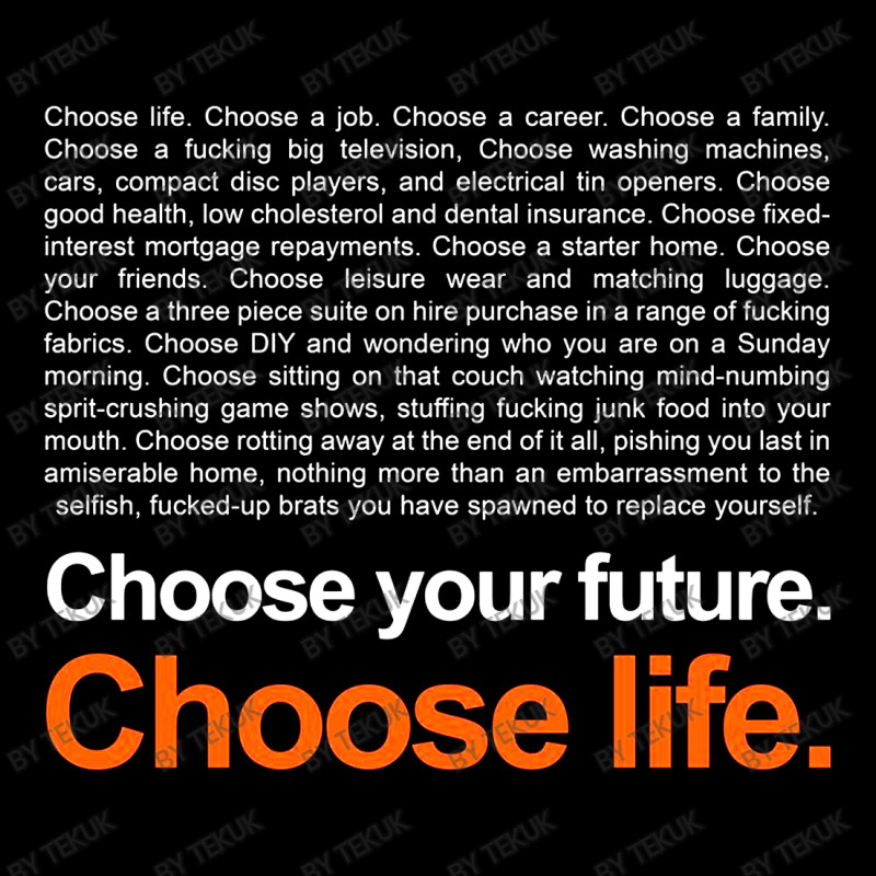 Trainspotting T2 Choose Life Quote Shield S Patch | Artistshot