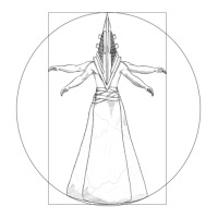 Pyramid Head Vitruvian Man Sticker | Artistshot