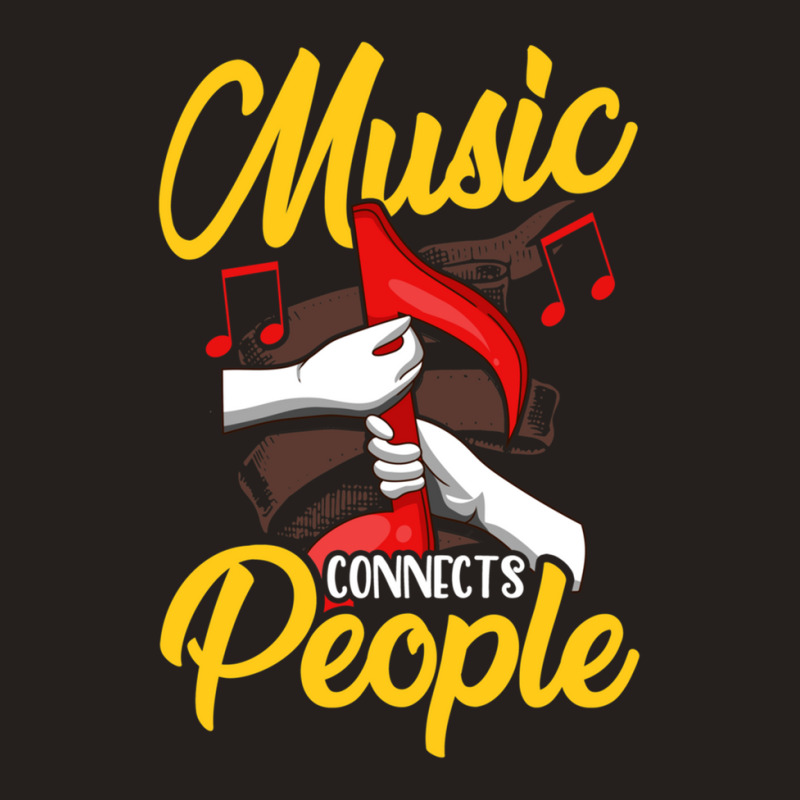 Music Teacher Note Music Notes Connects People Gift Tank Top by KevinKennemore | Artistshot