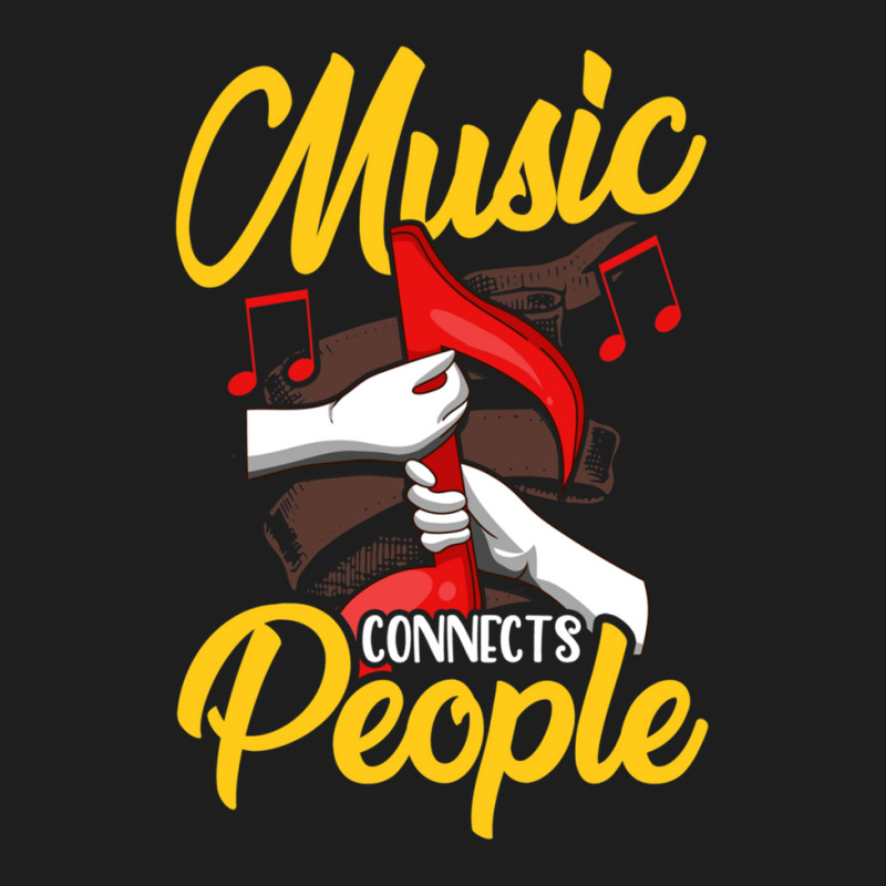 Music Teacher Note Music Notes Connects People Gift Classic T-shirt by KevinKennemore | Artistshot