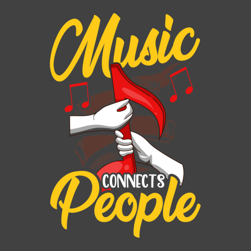 Music Teacher Note Music Notes Connects People Gift Vintage T-Shirt by KevinKennemore | Artistshot