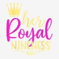 Her Royal Nineness 9th Birthday B Day Queen 9 Years Old Kids T Shirt Adjustable Cap | Artistshot