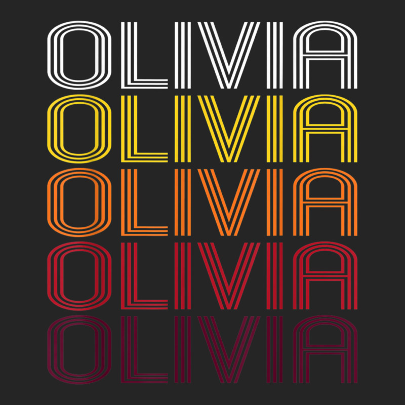 Olivia Retro Wordmark Pattern   Vintage Style T Shirt Unisex Hoodie by choninzel | Artistshot