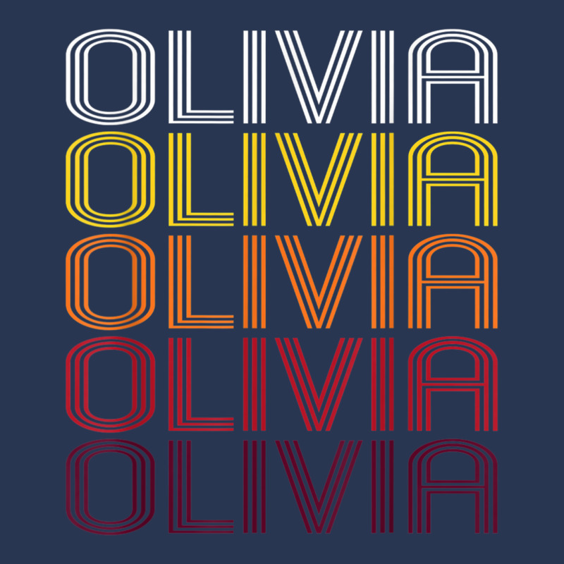 Olivia Retro Wordmark Pattern   Vintage Style T Shirt Men Denim Jacket by choninzel | Artistshot