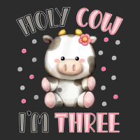 Holy Cow I'm Three Cute Farm Animal 3rd Birthday For Girl T Shirt Exclusive T-shirt | Artistshot