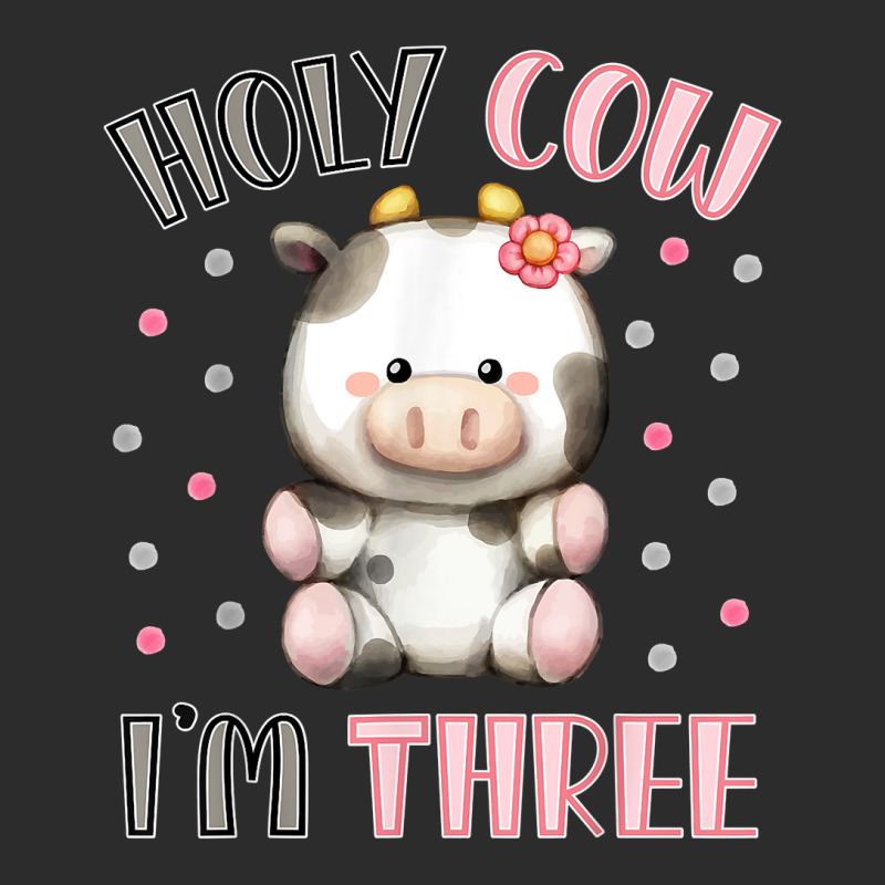 Holy Cow I'm Three Cute Farm Animal 3rd Birthday For Girl T Shirt Exclusive T-shirt | Artistshot