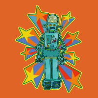 Super Cool Blue Robot With Shooting Stars Unisex Hoodie | Artistshot