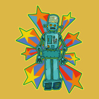 Super Cool Blue Robot With Shooting Stars Classic T-shirt | Artistshot