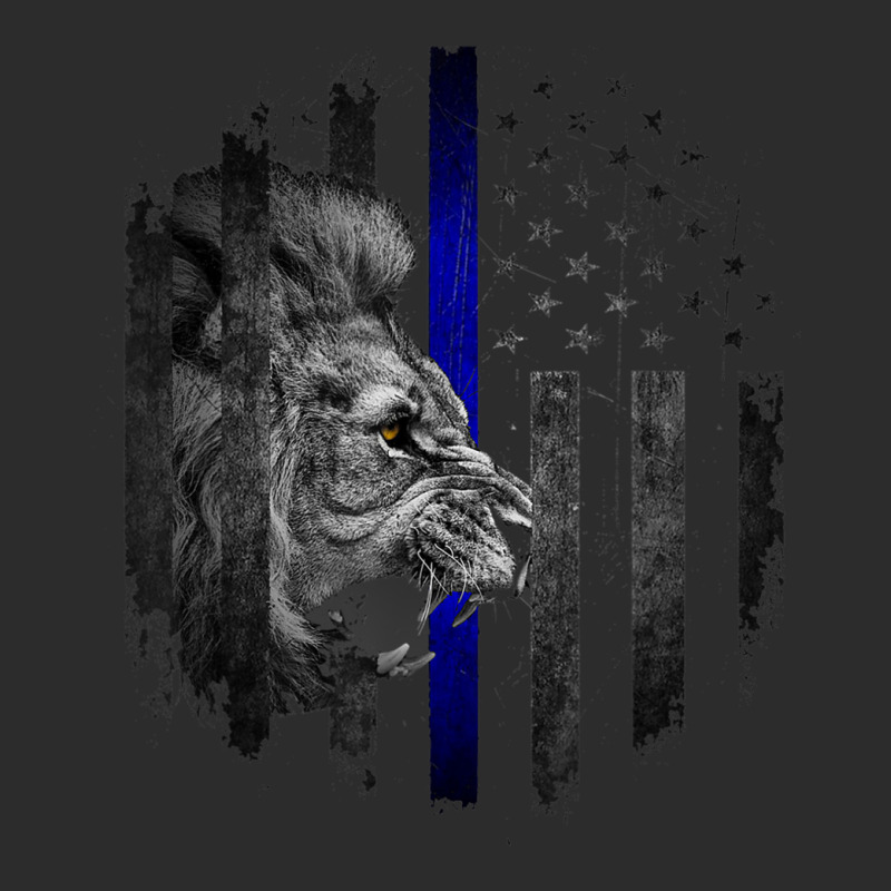 Thin Blue Line Distressed Police Powerful Lion Warrior Shirt Exclusive T-shirt | Artistshot