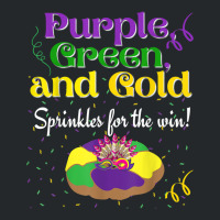 Purple Green Sprinkles For Win King Cake Mardi Gras T Shirt Crewneck Sweatshirt | Artistshot