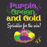 Purple Green Sprinkles For Win King Cake Mardi Gras T Shirt Vintage Hoodie | Artistshot