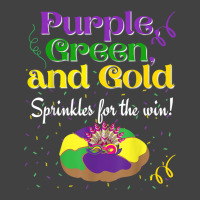 Purple Green Sprinkles For Win King Cake Mardi Gras T Shirt Vintage T-shirt | Artistshot