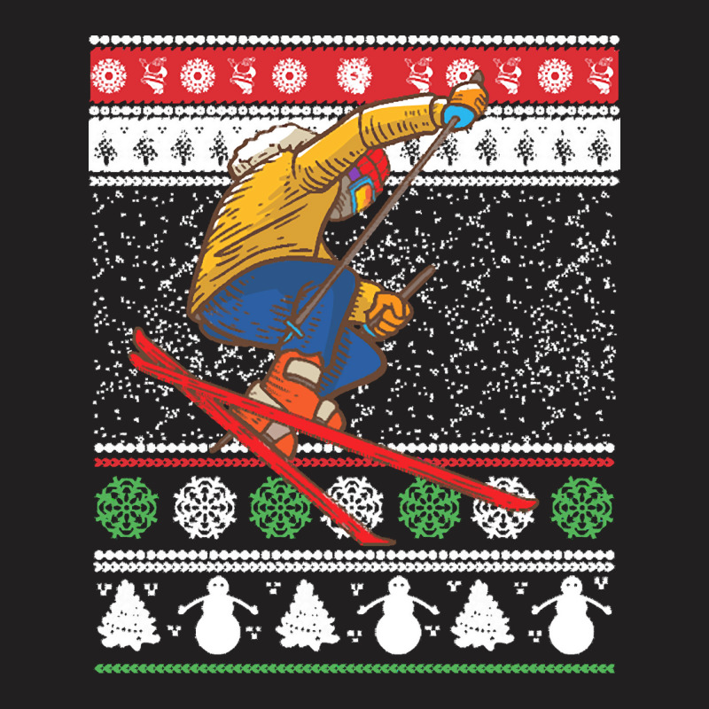 Skiing T  Shirt Skiing Ugly Christmas T  Shirt T-shirt | Artistshot