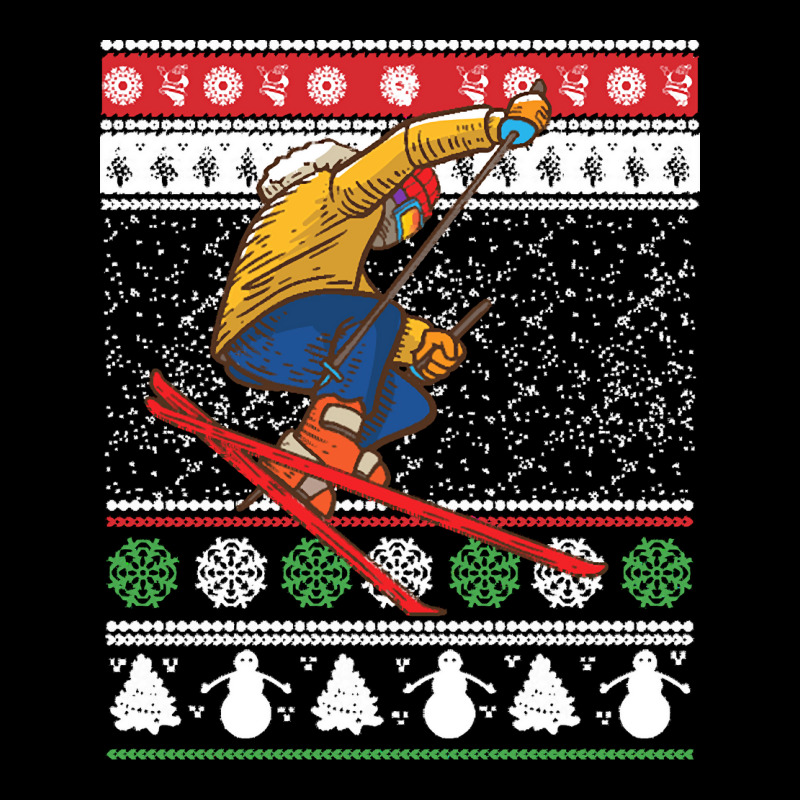 Skiing T  Shirt Skiing Ugly Christmas T  Shirt Pocket T-shirt | Artistshot