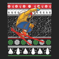 Skiing T  Shirt Skiing Ugly Christmas T  Shirt 3/4 Sleeve Shirt | Artistshot