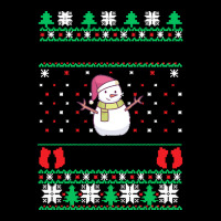 Snowman T  Shirt Snowman Ugly Christmas T  Shirt Fleece Short | Artistshot